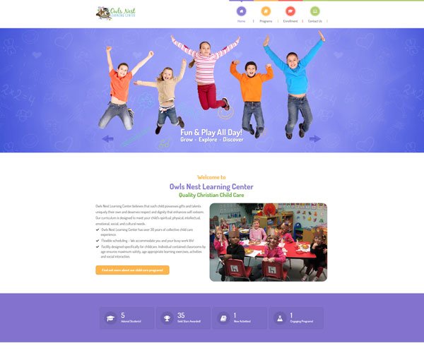 Daycare Website Design